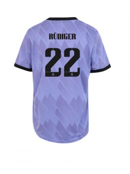 Real Madrid Antonio Rudiger #22 Auswärtstrikot für Frauen 2022-23 Kurzarm